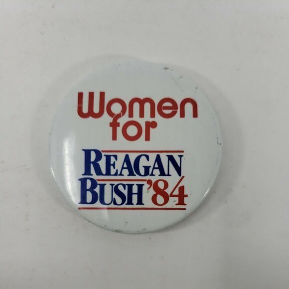 Women for REAGAN BUSH 1984 Campaign Button Vintage Political Republican Collect - Picture 4 of 12
